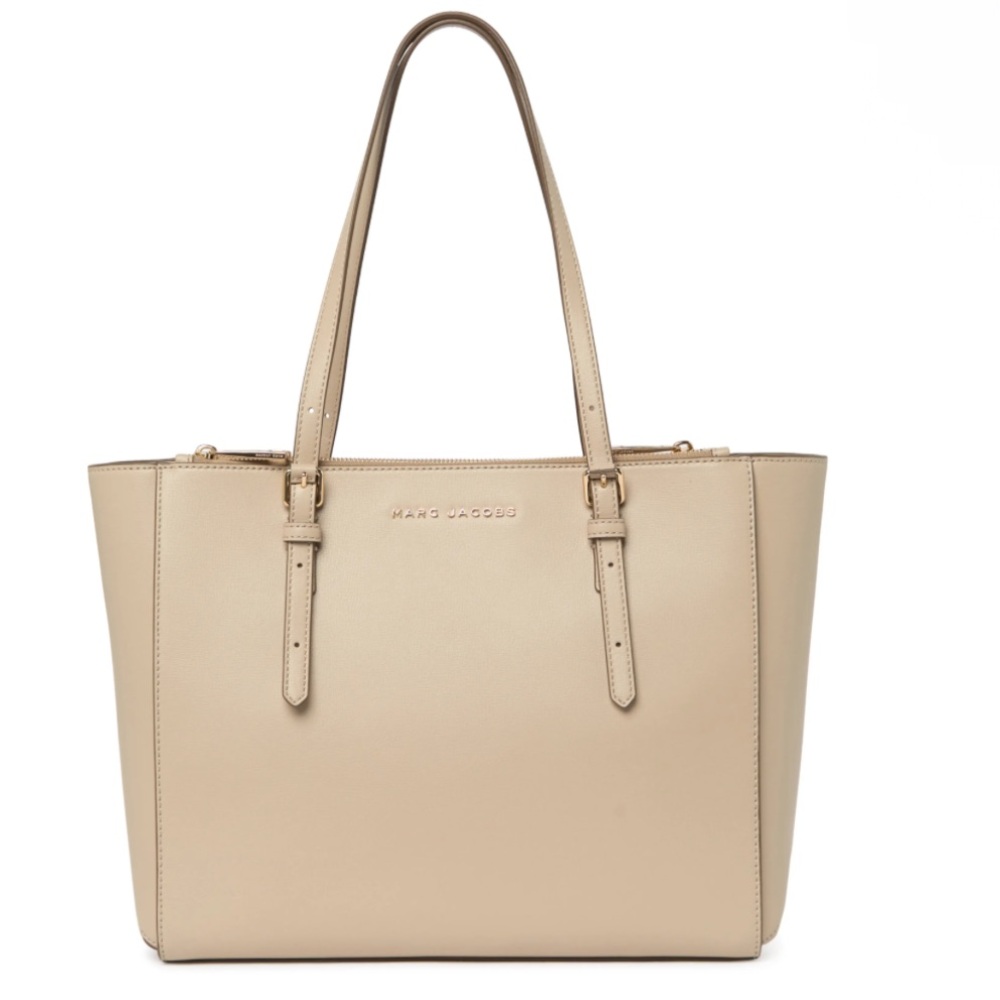 MARC JACOBS Commuter Leather Tote Bag in Uniform Khaki